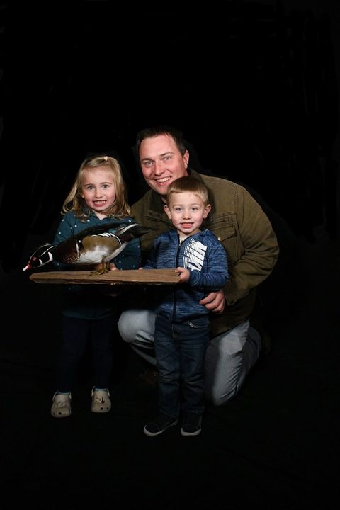Customer with their finished mount from Jason's Taxidermy