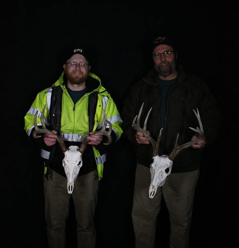 Customer with their finished mount from Jason's Taxidermy