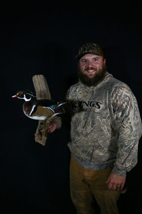 Customer with their finished mount from Jason's Taxidermy