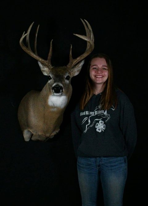 Customer with their finished mount from Jason's Taxidermy