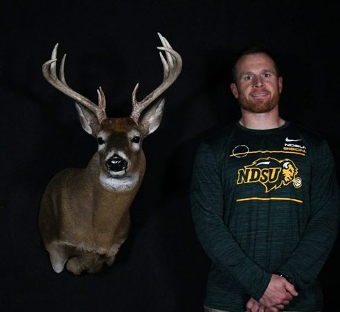Customer with their finished mount from Jason's Taxidermy