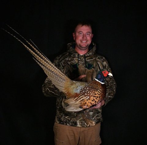 Customer with their finished mount from Jason's Taxidermy