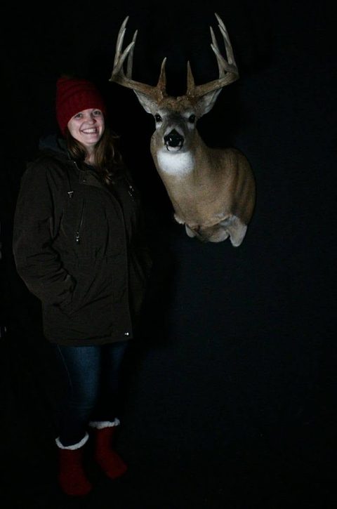 Customer with their finished mount from Jason's Taxidermy