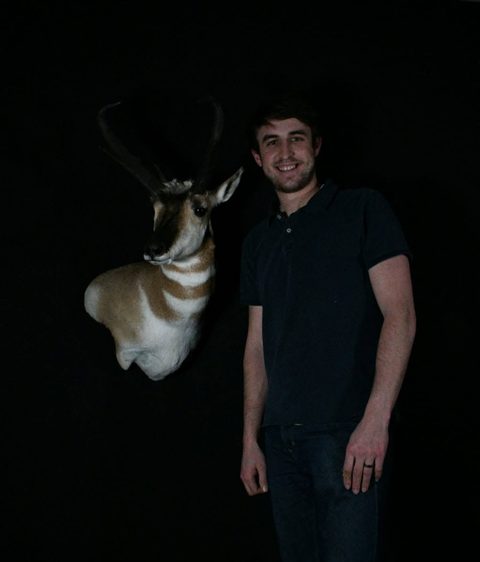 Customer with their finished mount from Jason's Taxidermy