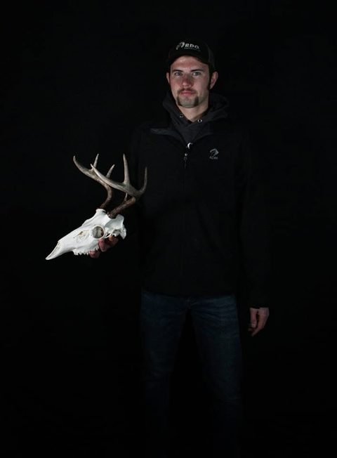Customer with their finished mount from Jason's Taxidermy