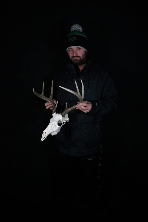 Customer with their finished mount from Jason's Taxidermy