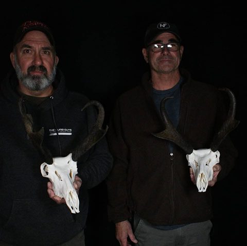 Customer with their finished mount from Jason's Taxidermy