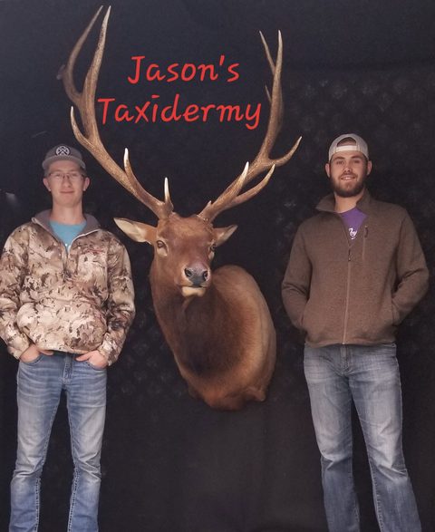 Customer with their finished mount from Jason's Taxidermy