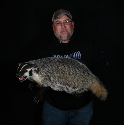 Customer with their finished mount from Jason's Taxidermy