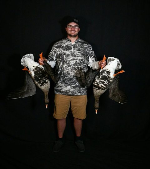 Customer with their finished mount from Jason's Taxidermy