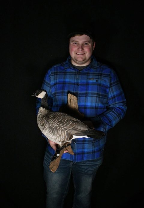 Customer with their finished mount from Jason's Taxidermy